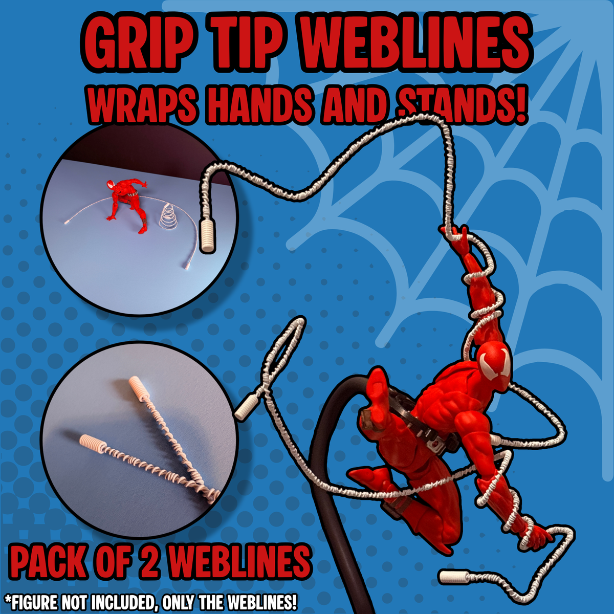 Ultimate Poseable Web Effects Pack for 1:12 Action Figures