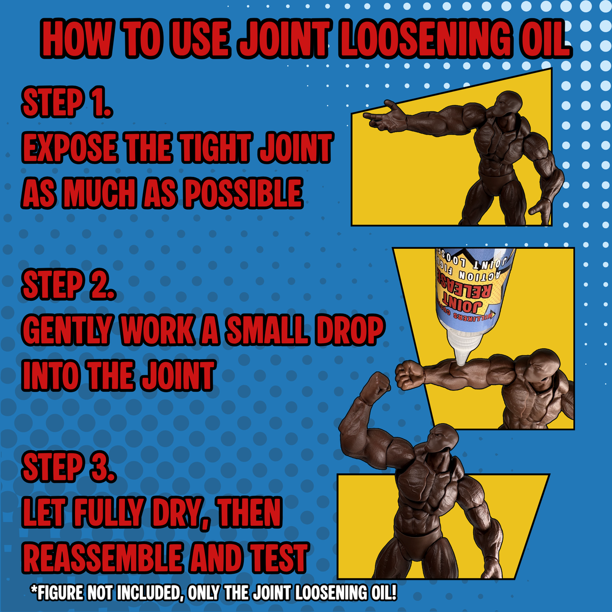 JOINT CONTROL KIT • Action Figure Joint Tightener + Loosening Oil