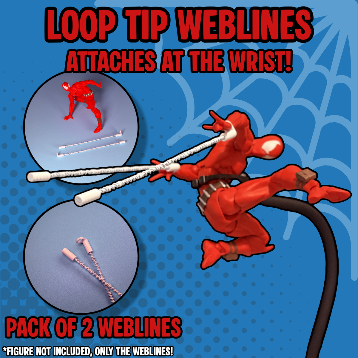 Ultimate Poseable Web Effects Pack for 1:12 Action Figures
