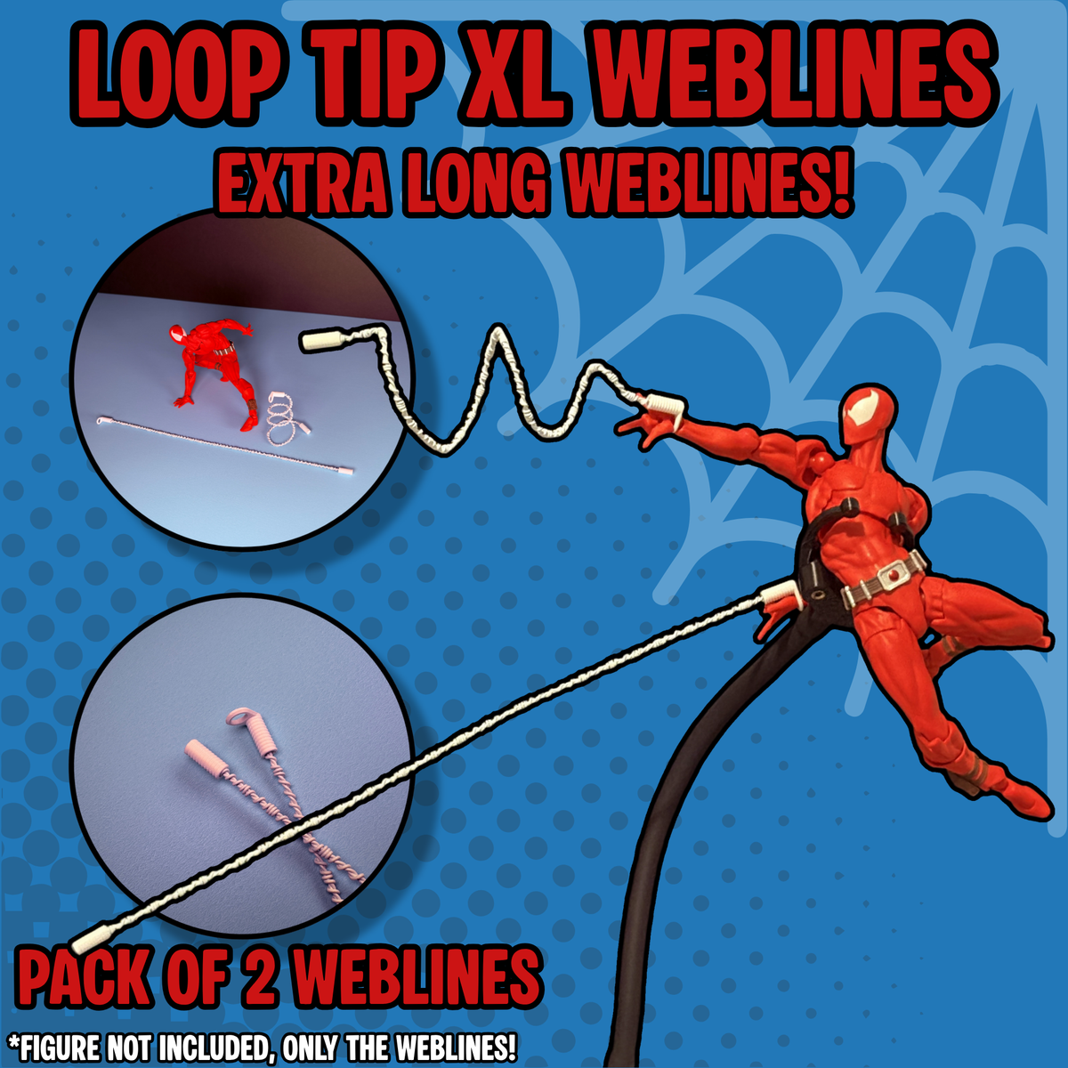 Ultimate Poseable Web Effects Pack for 1:12 Action Figures