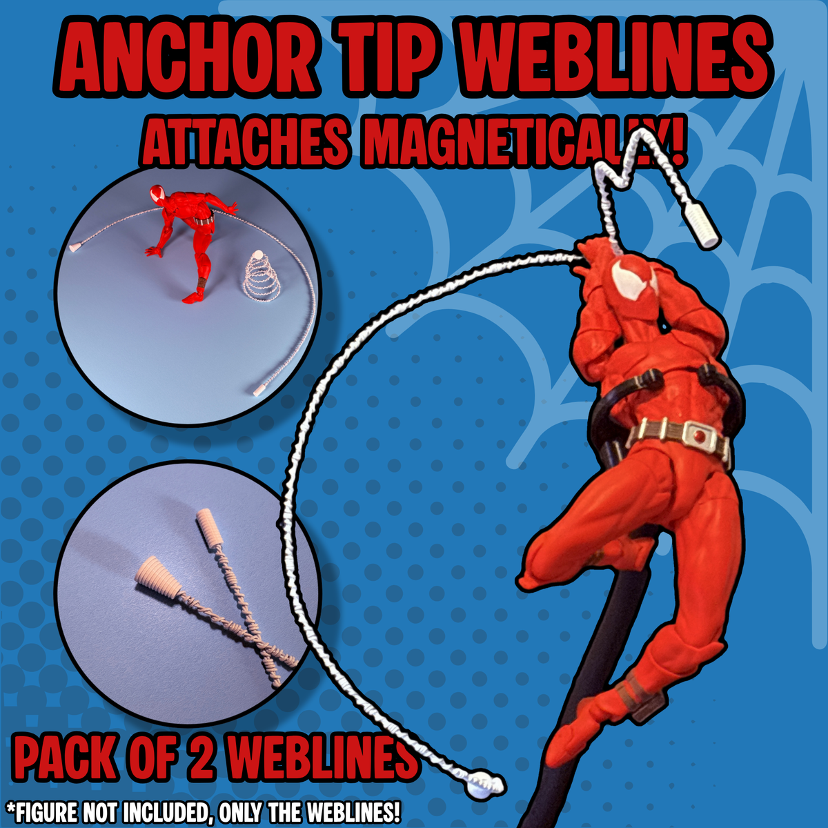 Ultimate Poseable Web Effects Pack for 1:12 Action Figures